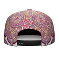thumbnail image 4 of Boho Chic Mandala Full Panel Cap - Adjustable Snapback Hat with Paisley Floral Design, 4 of 5