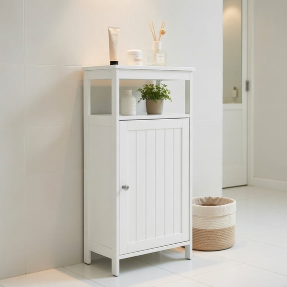 Resenkos Floor Cabinet Multifunction Storage Rack Organizer Stand, Bathroom Cabinets for Entryway Storage, Home Office Furniture