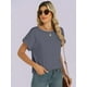 thumbnail image 5 of Camiseta ANRABESS para mujer, extragrande, gris, talla XL, 5 of 6