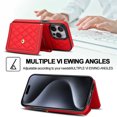 thumbnail image 6 of Compatible with iPhone 15 Pro max Wallet Case for Women Crossbody Phone Case PU Leather Zipper Handbag Wrist Strap Cover Credit Card Holder,for Apple 15 Pro,Cell Phone Cases, 6 of 8