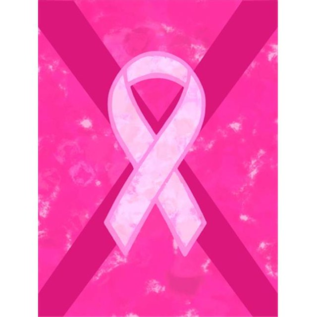 11 x 15 in. Breast Cancer Battle Flag Garden Size Flag