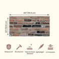 thumbnail image 6 of 3D Wall Panels, Natural Brick Effect Styrofoam Wall Paneling, Wall Cladding Panel Earthcore (set of 9 Covers 48 sq ft), 6 of 11