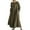 Army Green, variant on WTOBBY Fashionable Solid-Color Round-Neck Long-Sleeve Loose Swing Pocket Dress for Ladies Flowy A-Line Silhouette with Functional Pockets Casual Chic for Everyday Outings and Errands,Army Green L