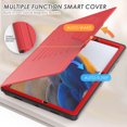thumbnail image 2 of Dteck Case for Samsung Galaxy Tab A8 10.5-inch X200 X205 X207,Luxury Business Leather Smart Automatic wake/sleep Case Heavy Duty Card Holder Kickstand Folio Magnetic Cover,Red, 2 of 8