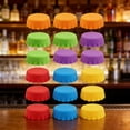 thumbnail image 2 of YIEMEEN 18PCS Silicone Beer Bottle Lid Wine Cap For Standard Bottles 6 Assorted Colors, 2 of 8