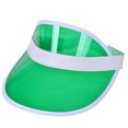 thumbnail image 2 of yuqude Mint Green Adjustable Sport Visors Wide Brim UV Protection Adjustable Large Golf Beach Cap Packable Travel Sport Visor One Size, 2 of 2