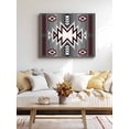 thumbnail image 4 of Red Gray Wall Art for Living Room,Canvas Picture Wall Decor for Bathroom Bedroom,Southwest Retro Ethnic AztecTexture Bohemian Painting Artwork for Office Kitchen Hallway Dining Room Decor 24"x32", 4 of 8