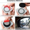 thumbnail image 3 of 2Pcs Blind Spot Mirror Rearview Convex Adjustable Side Mirrors Fan Shape Frameless Sway Rotate Wide Angle Rear View Mirror with Stick On Adhesive for SUV Car Truck Van, 3 of 8