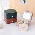 thumbnail image 2 of DESIGNICE Jewelry Organizer,Child-Safe Designs with Rounded Edges Jewelry Box,Tight Sealing to Keep Dust Out Jewelry Box for Girls,Khaki, 2 of 2