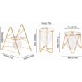 thumbnail image 2 of Plant Terrarium with Metal Stand, Air Planter Bulb Glass Vase, Geometric Metal Frame Vase for Hydroponic Plant Propagation Home Office Decor, 2 of 4