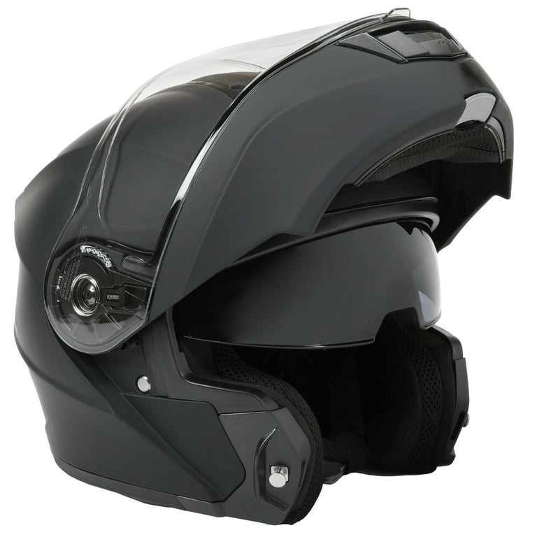 fuel full face black motorcycle helmet GDM Ghost Matte internal drop down sun shield protects your eyes from the sun during day riding Shoei RF-SR2 Helmet - RevZilla