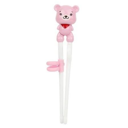 

Children Training Chopsticks Kids Training Chopsticks Widened Matte Chopstick Head Safe Material For Kindergarten For Home Pink