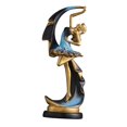 thumbnail image 3 of Estatuilla de resina, estatua artística de niña bailando, centros de mesa, escultura decorativa de bailarina, adorno de mesa para estantería de sofá Estilo A, 3 of 10