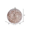 thumbnail image 2 of Vickerman 10" Contemporary Plastic Hail Ball Ornament in Glitter Cafe Latte, 2 of 2