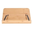 thumbnail image 1 of Bamboo Book Holder, Bamboo Foldable Book Stand, 5 Angle Adjustable Book Holder Tray For Tablet, Textbook, Music, Book Stands, 1 of 8
