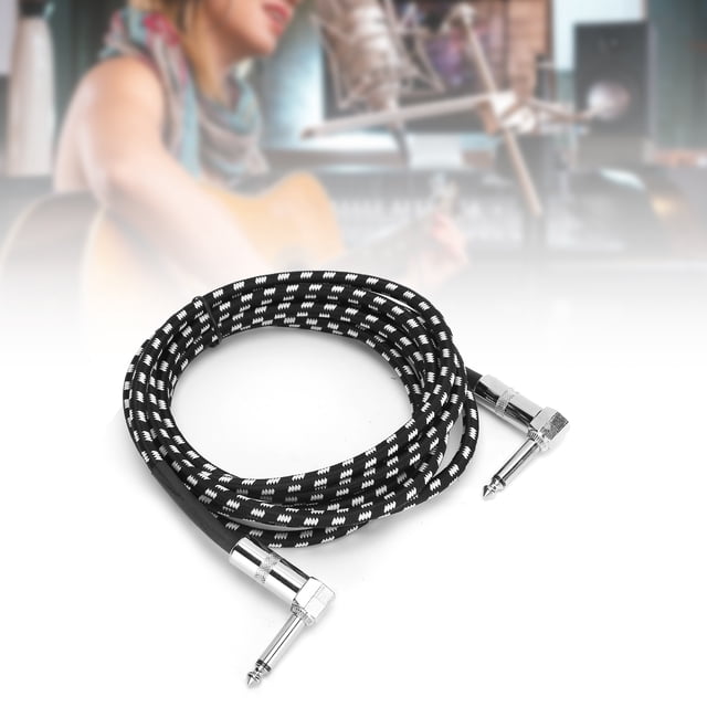 Guitar Cable 9.8FT, 6.35MM 1/4 Inch Audio Connection Wire, 6.35MM Male Jack Stereo Audio Balanced Line, for Electric Guitar Bass Mixer Microphone Stage