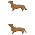 thumbnail image 4 of Transemion Wood Dinner Plate With Dachshund Stylish And Functional Tableware Multipurpose brown 2Set, 4 of 6