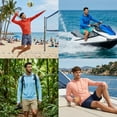 thumbnail image 3 of INGEAR Men's Lightweight SPF 50+ UV Protection Hoodie, Long Sleeve Rashguard with Pocket, , SKY , L, 3 of 7