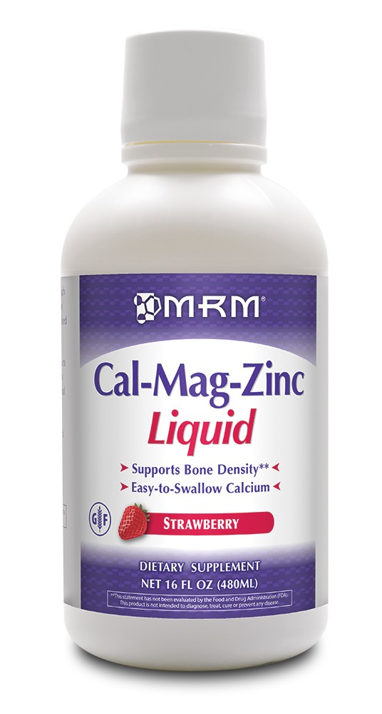 MRM CalMagZinc Liquid, Strawberry, 16 Fl Oz