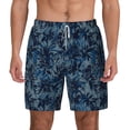 thumbnail image 2 of Picia Hawaiian Style pattern Mens Swim Trunks with Compression Liner Stretch Beach Shorts Quick Dry with Zipper Pockets No-Chafing Board Shorts-XX-Large, 2 of 9