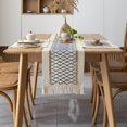 thumbnail image 5 of Tablecloth, Beige Bohemian Tablecloth 30x180cm With Marco Polo Tassel, For Home Table Decoration, 5 of 5