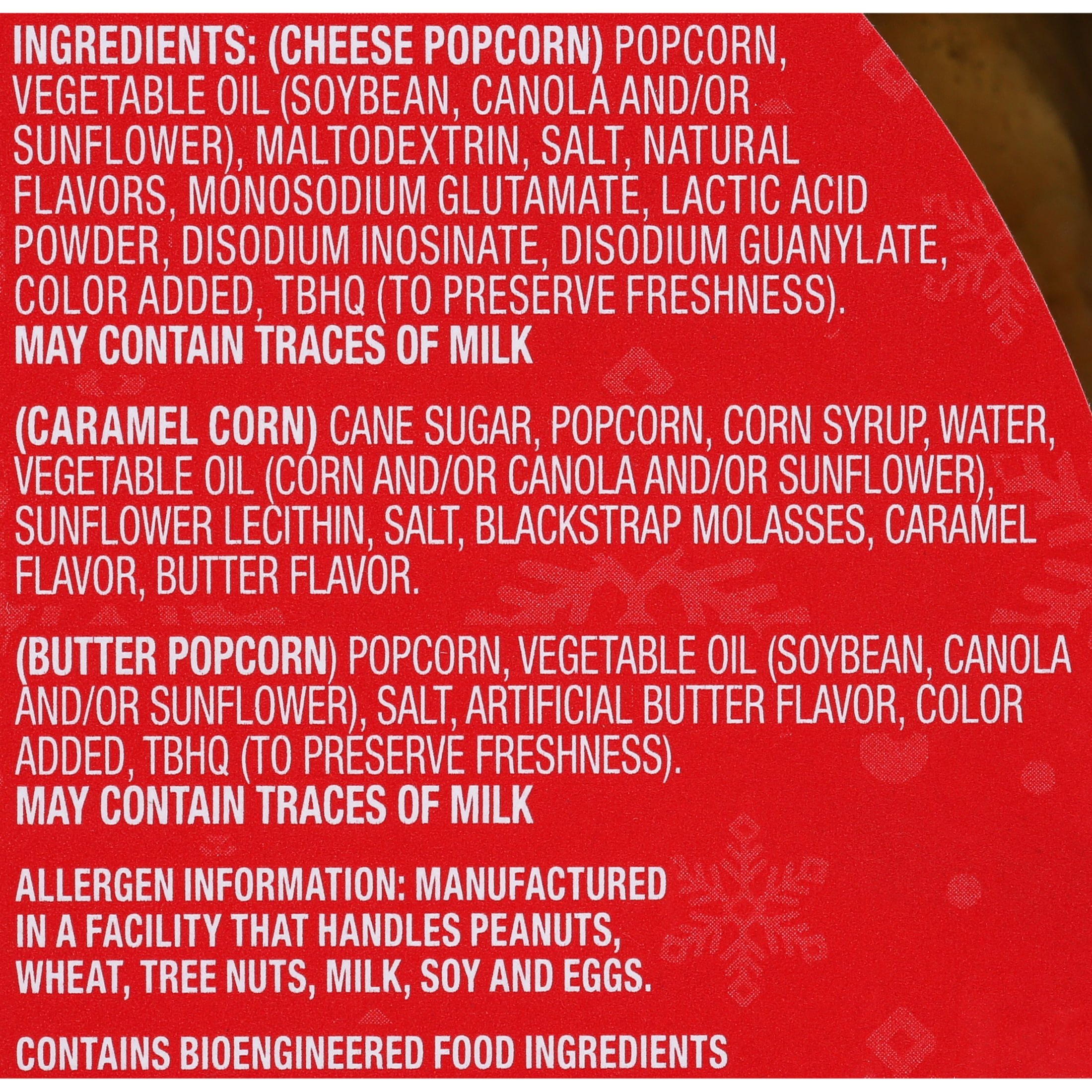 Great Value Puppies in Christmas Tree Stocking Popcorn Tin, Caramel, Cheese, and Butter, 18 oz