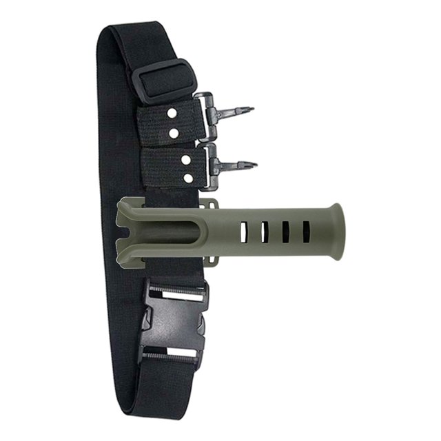 Cinturón de soporte de caña de , soporte de cinturo ajustable y portátil aparejos de pesca, herramienta de soporte de poste para exteriores DYNWAVEMX Cinturón de soporte de caña de pescar