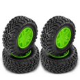 thumbnail image 1 of 110mm RC Car Rubber Tires Wheel Rim Set for 1/10 Short Course Truck,A, 1 of 5