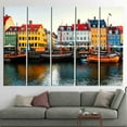 thumbnail image 4 of Denmark Nyhavn View, Canvas Printed Canvas, Wall Art, Large Canvas, Copenhagen Canvas Print, Copenhagen Landscape Poster, Cityscape Canvas, Canvas Wall Decor - Natural Framed, 4 of 9