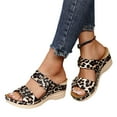 thumbnail image 4 of GERsome Women's Orthopedic Sandals Arch Support Summer Flower Open Toe Comfy Wedge Sandals, 4 of 9