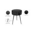 thumbnail image 2 of Meridian Furniture Bali Black Metal Nightstand, 2 of 7