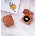 thumbnail image 3 of Caja de Anillos Artesanal de Madera Sr. y Sra. para Ceremonia de Boda, 3 of 7