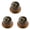 Amber knob - 02, variant on LOOKSEVEN 3Pcs Guitar Reflector Knob For Les Paul SG - 3 Base Colors 10 Marble Top Options-Gold knob - 10