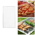 thumbnail image 3 of QHUDLV Square BBQ Grill Grate Grid Wire Rack Carbon Cooking Baking 304 Stainless GrillsNet Tools BBQ Mesh 40 Barbecue Steel 24cm, 3 of 9