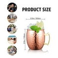thumbnail image 2 of Moscow Mule Mug 550ml  Pure Copper Cocktail Cup for Bartenders, Home Bar, Whiskey, Vodka, Beer, Chilled Drinks, Party Gift, 2 of 8