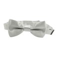 thumbnail image 3 of Hanerdun Kids Bowtie Pre-Tied Neckties Toddler Teen Boys Adjustable Solid Bow Ties Light Gray, 3 of 5