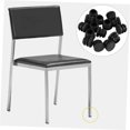 thumbnail image 4 of Mobutofu 100 Pcs Embouts Ronds en Plastique Noir Prévention de Friction pour Bureau, 4 of 6