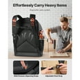 thumbnail image 4 of KFFKFF Tool Backpack, 56 Pockets, Heavy-duty Tools Storage Organizer Bags with Molded Base, Electrician Jobsite Backpack for Construction Jobsite, Electrician, 4 of 9