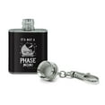 thumbnail image 2 of It's Not a Phase Mom Moon Funny Humor Stainless Steel 1oz Mini Flask Key Chain, 2 of 4