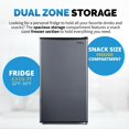 thumbnail image 4 of NewAir 3.3 Cu. Ft. Compact Mini Refrigerator with Freezer in Gray, Can Dispenser and Energy Star, Perfect for Dorm Rooms, Bedrooms, Home Offices, and RV Vans, 4 of 4