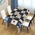 thumbnail image 3 of Yayeee Tablecloths for Rectangular Tables 60 x 120 inch Party Table Cover, Blue and White Cat, 3 of 6