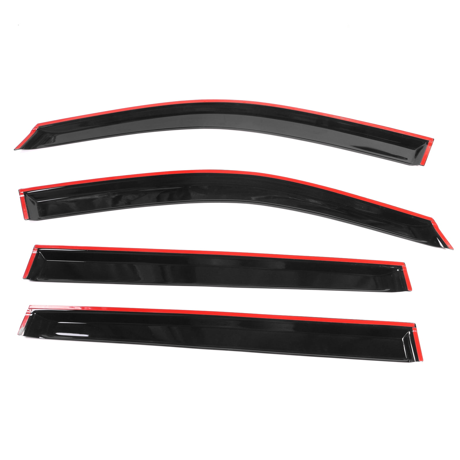 Ikon Motorsports Window Visors Compatible with 14-19 Toyota Highlander Acrylic Vent Windshield Deflector Rain Guard 4Pc