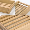 thumbnail image 4 of Porte-savon Récipient Anti-Humidité Dureté Fait Main Plateau de Rangement en Bambou Boîte de Drainage Multifonctionnelle Pratique pour Produits 8*8 Rond, 4 of 8
