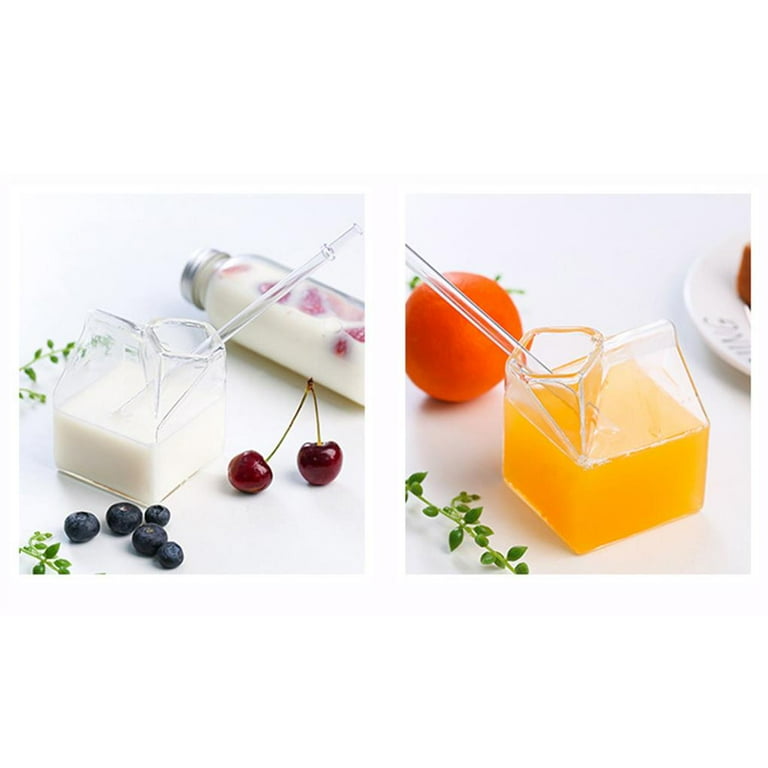 chidgrass Milk Box Shaped Cup Milk Carton Container