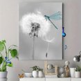 thumbnail image 4 of Dragonfly on Dandelion Canvas Wall Art 15.75x11.81 Inches, 4 of 8