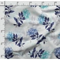 thumbnail image 5 of Soimoi Chinese Floral Printed, Poly Canvas Fabric, Decor Sewing Fabric by The Yard 56 Inch Wide,Decorative Fabric for Curtains Tote Bags, Blue & White, 5 of 5