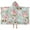 Jack Russell Terrier, variant on German Shepherd Dog and Flower Hooded Bath Towel,50"x30" for Ages 3 To 12 Kids, Quick Dry Lightweight Soft Microfiber Hood Beach Towel Cover Up for Kids