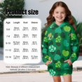 thumbnail image 7 of Xoenoiee Green Heart Shamrock Print Long Hoodies with Pocket for Girls St. Patrick's Day Sweatshirt Clothes Graphic Pullover Hoodie Dress Long Sleeve Hooded Sweatshirt, Size 5-6 Years, 7 of 7