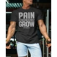 thumbnail image 3 of Gymish Pain for Grow Workout T-Shirt for Men, Funny Gym Shirts, Lifting T-Shirt, Deadlift Tee, Men's Gym Shirt, Workout Tops, Powerlifting & Bodybuilding Tee, 3 of 6