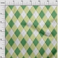 thumbnail image 3 of oneOone Viscose Chiffon Olive Green Fabric Check Argyle Fabric For Sewing Printed Craft Fabric By The Yard 42 Inch Wide, 3 of 5